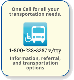 Information, referral, and transportation options
